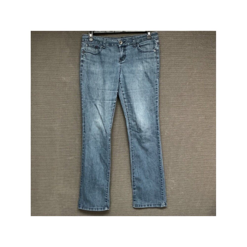 DKNY Jeans Womens Bootcut Denim Jeans Size 8 Light Wash Stretch Casual